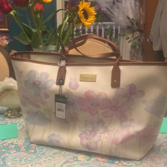 Ralph Lauren Floral Bag 2XHP 4/23/17 & 1/30/18 - Picture 1 of 8